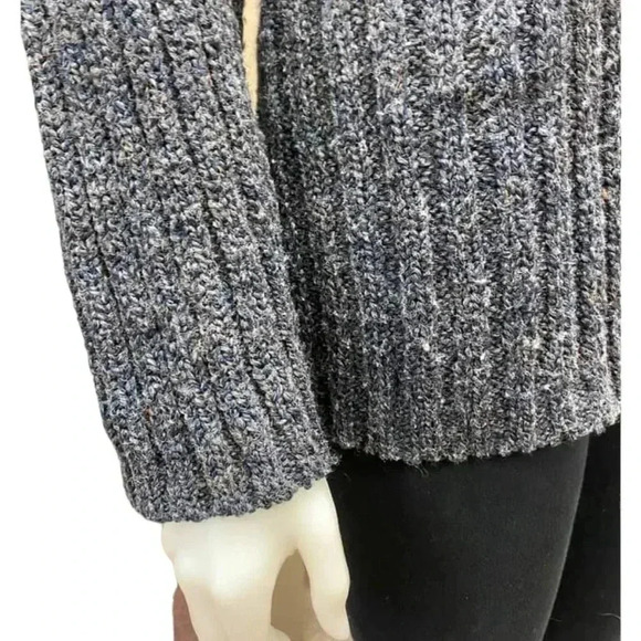 Historia Vintage Wool Blend V  Neck Ribbed Sweater Size Small - Picture 6 of 10